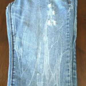 Arizona Jean Company Slim Straight Distressed Blue Relaxed Fit Jeans 38x30